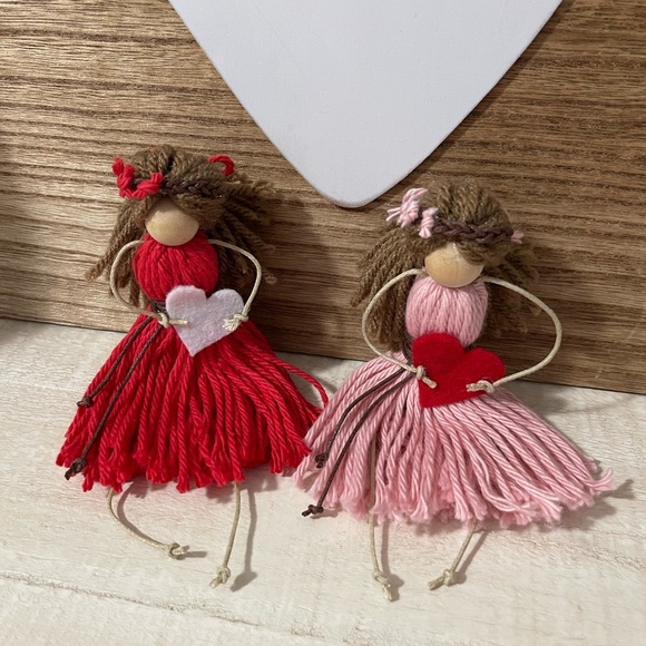 Macrame dolls set of 2 - Picture 5 of 13
